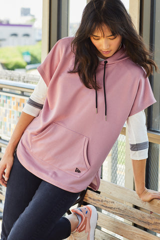 New Era Ladies Performance Terry Short Sleeve Hoodie - LNEA533