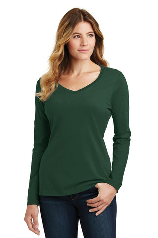 Port & Company Ladies Long Sleeve Fan Favorite V-Neck Tee - LPC450VLS