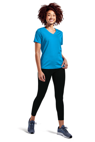 Sport-Tek Ladies PosiCharge RacerMesh V-Neck Tee - LST340