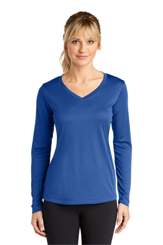 Sport-Tek Ladies Long Sleeve PosiCharge Competitor V-Neck Tee - LST353LS