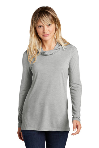 Sport-Tek Ladies PosiCharge Tri-Blend Wicking Long Sleeve Hoodie - LST406