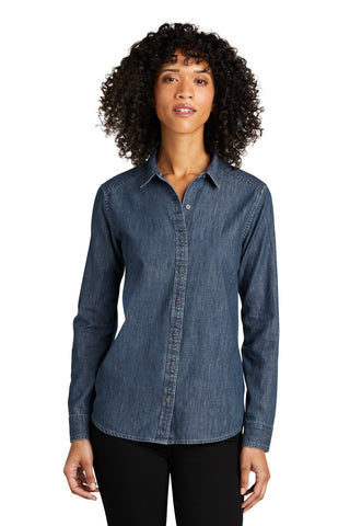 Port Authority Ladies Long Sleeve Perfect Denim Shirt - LW676