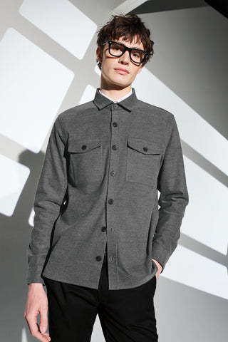 Mercer+Mettle Long Sleeve Twill Overshirt - MM2020