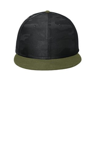 New Era Camo Flat Bill Snapback Cap - NE407