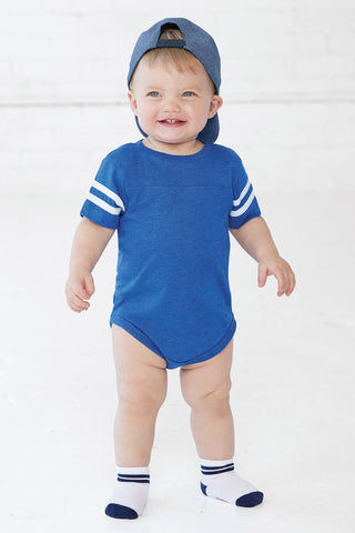 Rabbit Skins Infant Football Fine Jersey Bodysuit - RS4437