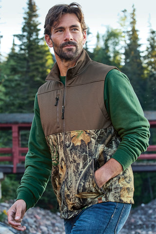 Russell Outdoors Realtree Atlas Colorblock Soft Shell Vest - RU604