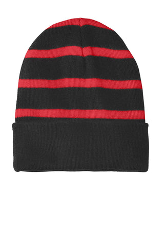 Sport-Tek Striped Beanie with Solid Band - STC31