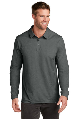 TravisMathew Oceanside Heather Long Sleeve Polo - TM1MZ343