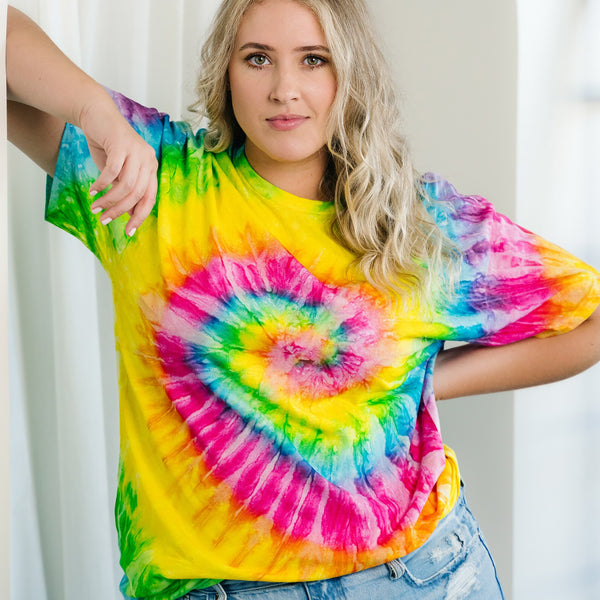 1000 Colortone Tie Dye Adult T-Shirt (Saturn)