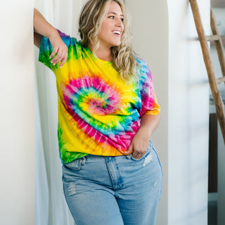 1000 Colortone Tie Dye Adult T-Shirt (Saturn)