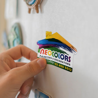 Imprint Labels 70 x 50mm - House Shaped (White) — Feature