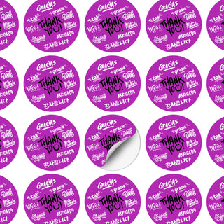 Imprint Labels 60mm - Circle (Clear) — Layout Example