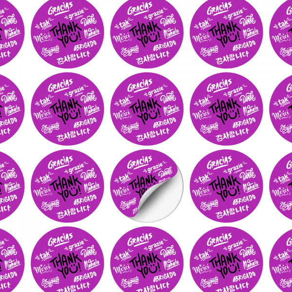 Imprint Labels 60mm - Circle (Clear)