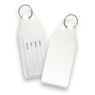 Agogo Vinyl Key Tag (White)