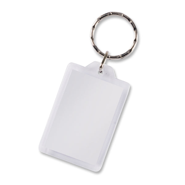 Frame Lens Key Ring - Rectangle (Clear)