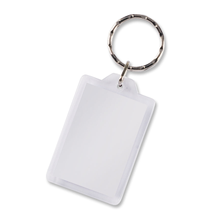Frame Lens Key Ring - Rectangle (Clear)