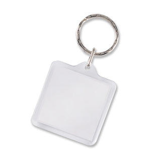 Agogo Lens Key Ring - Square (Clear)