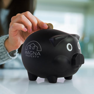 Agogo Piggy Bank (Black)