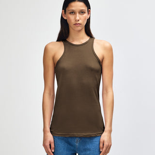 American Apparel 101CVC Tank Top (Heather Army)