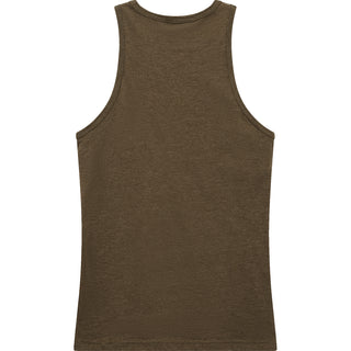 American Apparel 101CVC Heather Army - Back View | color:Heather Army|view:back
