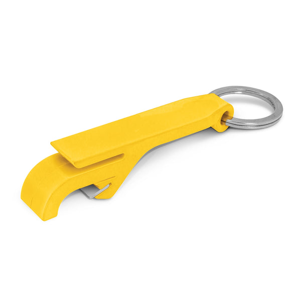 Tab Bottle Opener Key Ring (Yellow)