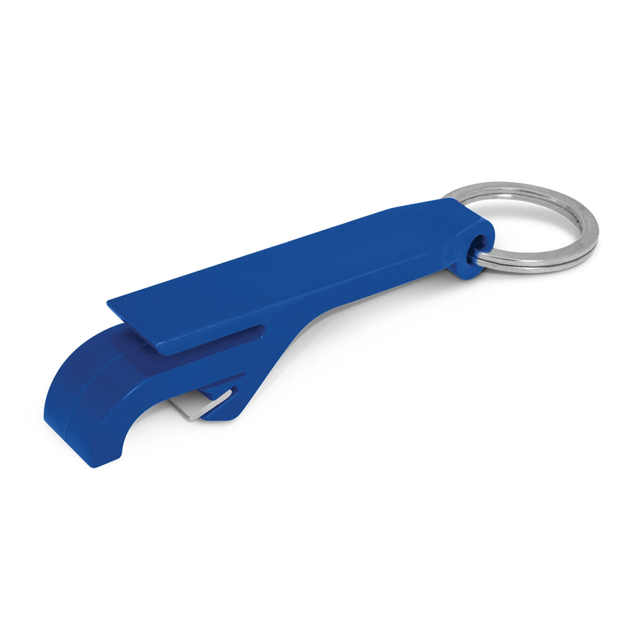 Tab Bottle Opener Key Ring (Dark Blue)