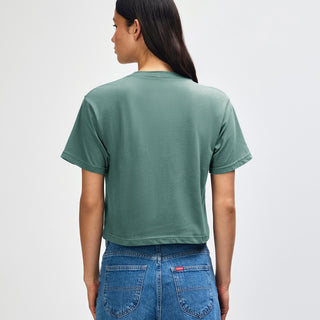 American Apparel 102 Boxy Cropped T-Shirt (Arctic)