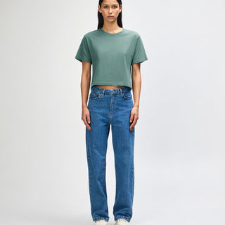 American Apparel 102 Boxy Cropped T-Shirt (Arctic)