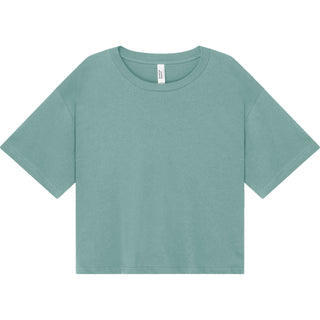 American Apparel 102 Boxy Cropped Arctic - Front View | color:Arctic|view:front