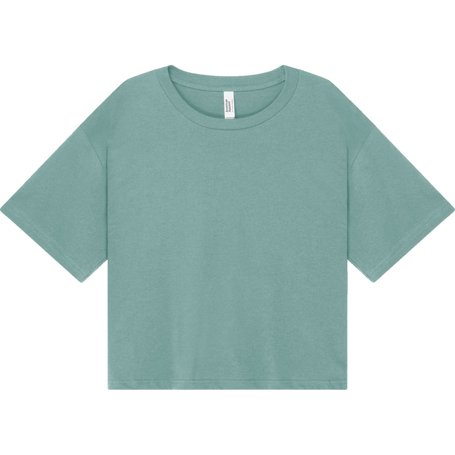 American Apparel 102 Boxy Cropped T-Shirt (Arctic)