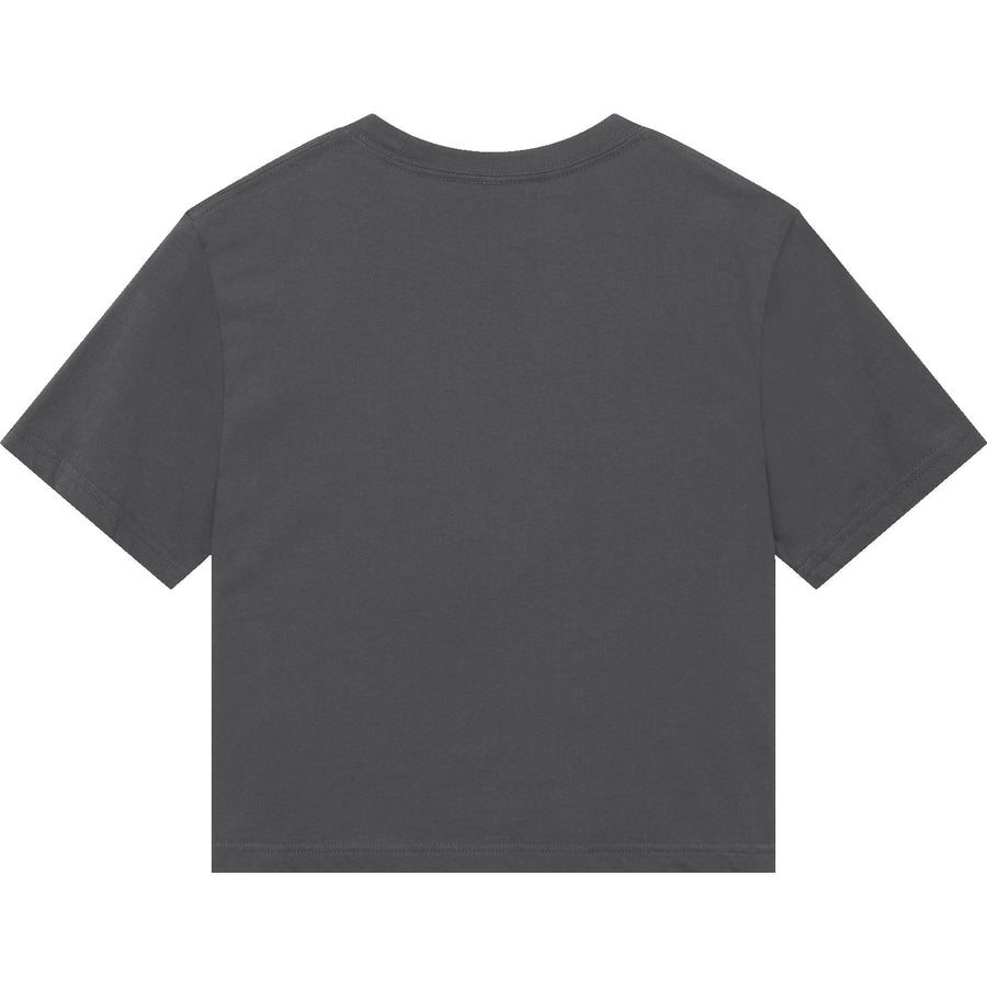 American Apparel 102 Boxy Cropped T-Shirt (Asphalt)