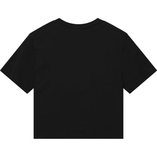 American Apparel 102 Boxy Cropped Black - Back View | color:Black|view:back