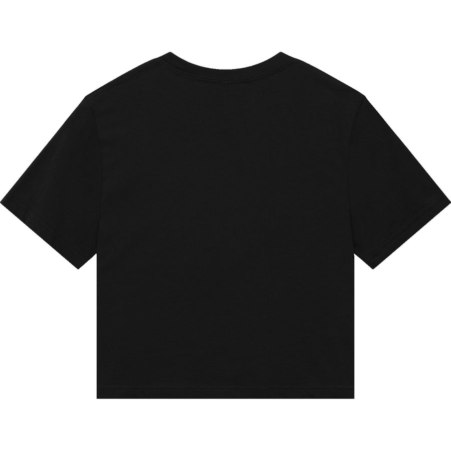 American Apparel 102 Boxy Cropped T-Shirt (Black)