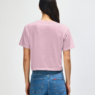 American Apparel 102 Boxy Cropped T-Shirt (Blush)