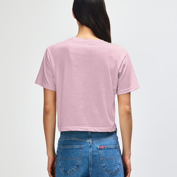 American Apparel 102 Boxy Cropped T-Shirt (Blush)