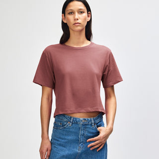 American Apparel 102 Boxy Cropped T-Shirt (Canyon)