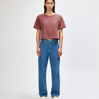 American Apparel 102 Boxy Cropped T-Shirt (Canyon)