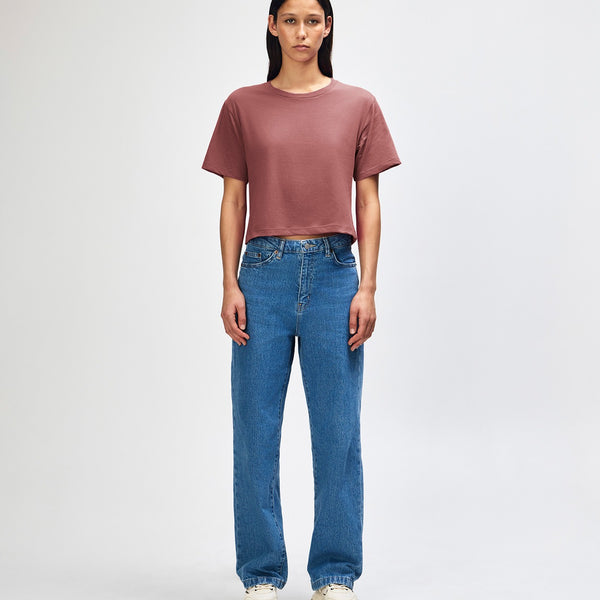 American Apparel 102 Boxy Cropped T-Shirt (Canyon)