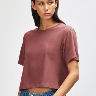 American Apparel 102 Boxy Cropped T-Shirt (Canyon)