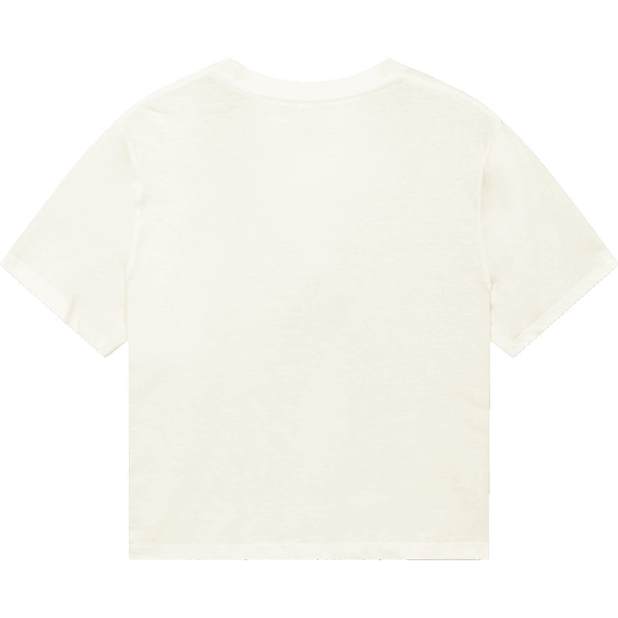 American Apparel 102 Boxy Cropped T-Shirt (Cream)