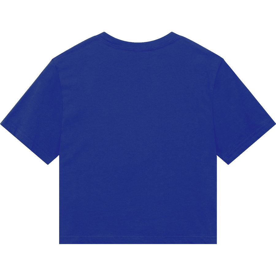 American Apparel 102 Boxy Cropped T-Shirt (Lapis)