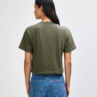 American Apparel 102 Boxy Cropped T-Shirt (Lieutenant)