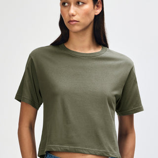 American Apparel 102 Boxy Cropped T-Shirt (Lieutenant)