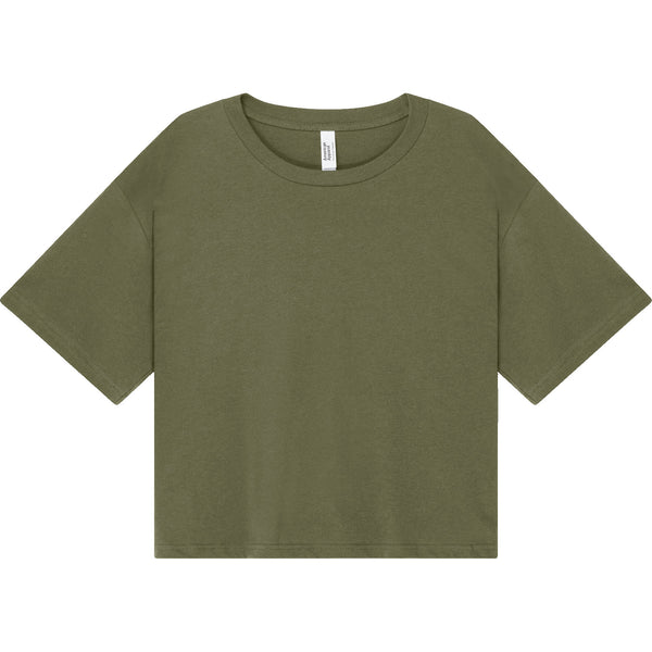 American Apparel 102 Boxy Cropped T-Shirt (Lieutenant)