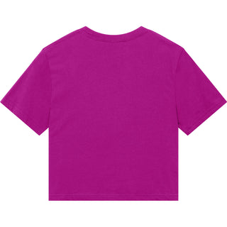 American Apparel 102 Boxy Cropped Super Pink - Back View | color:Super Pink|view:back