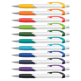 Agogo Jet Pen - White Barrel (Dark Blue)