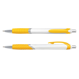 Agogo Jet Pen - White Barrel (Yellow)