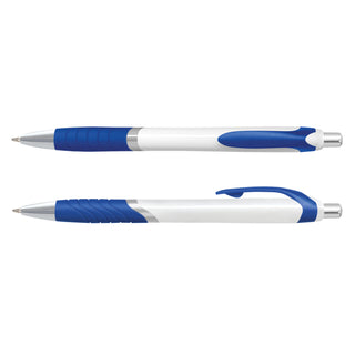 Agogo Jet Pen - White Barrel (Dark Blue)