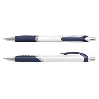 Agogo Jet Pen - White Barrel (Navy)