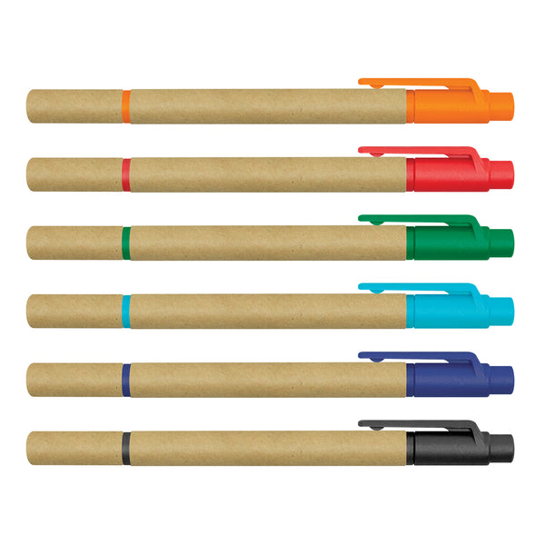 Grain Kraft Pen Highlighter (Natural/Red)